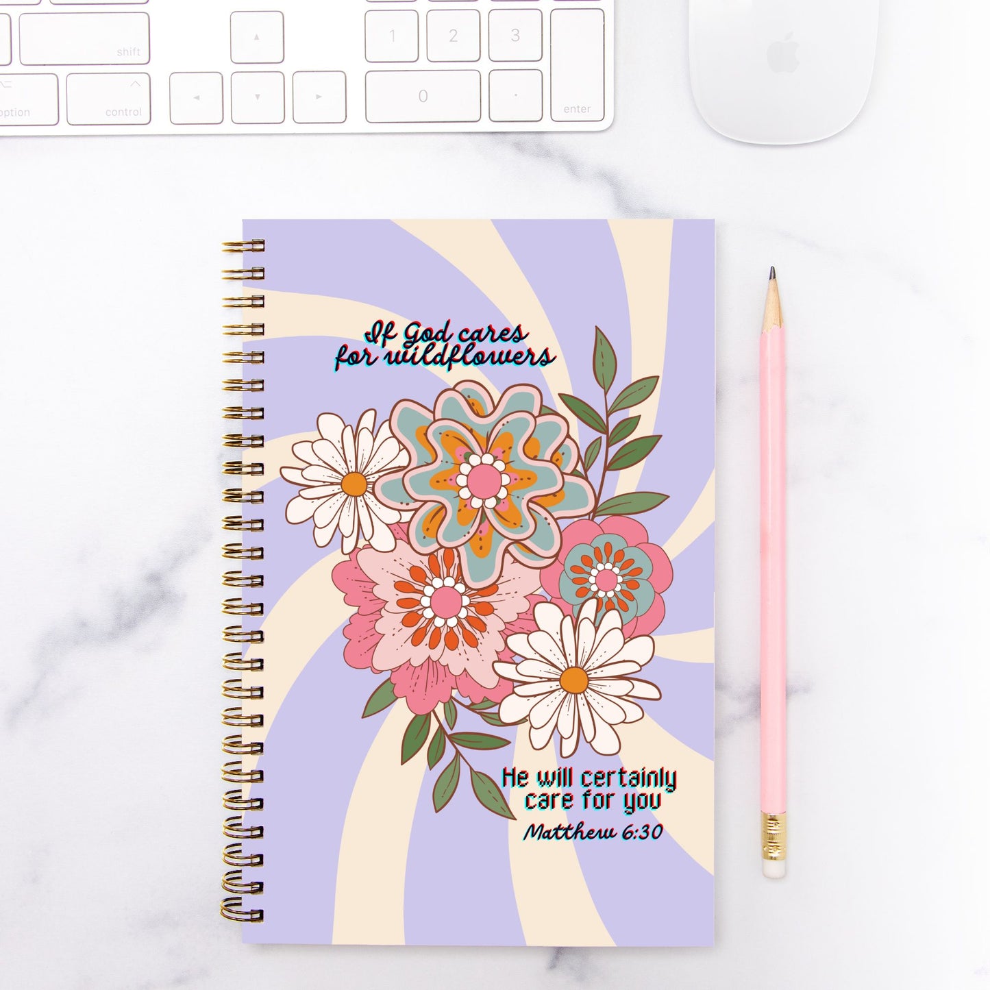 If God Cares Hardcover Spiral Notebook