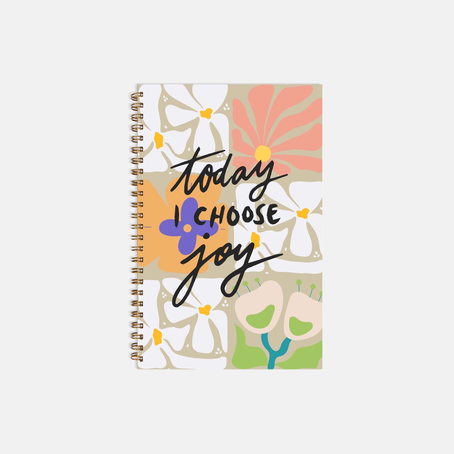 Today I Choose Joy Softcover Spiral Notebook