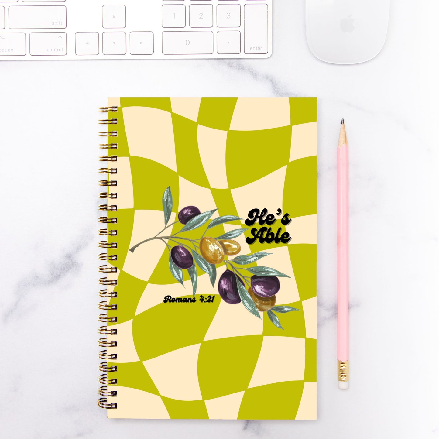 He's Able Hardcover Spiral Notebook