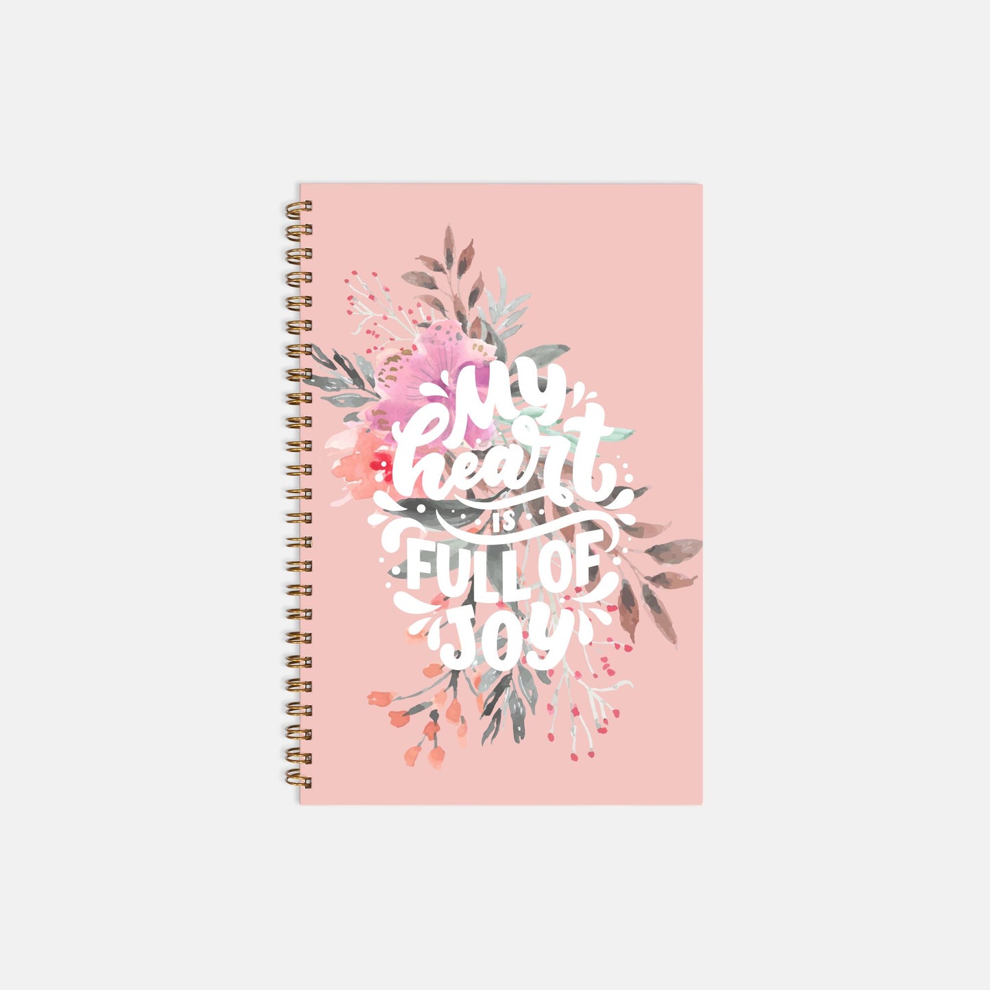 My Heart is Full of Joy Softcover Spiral Notebook