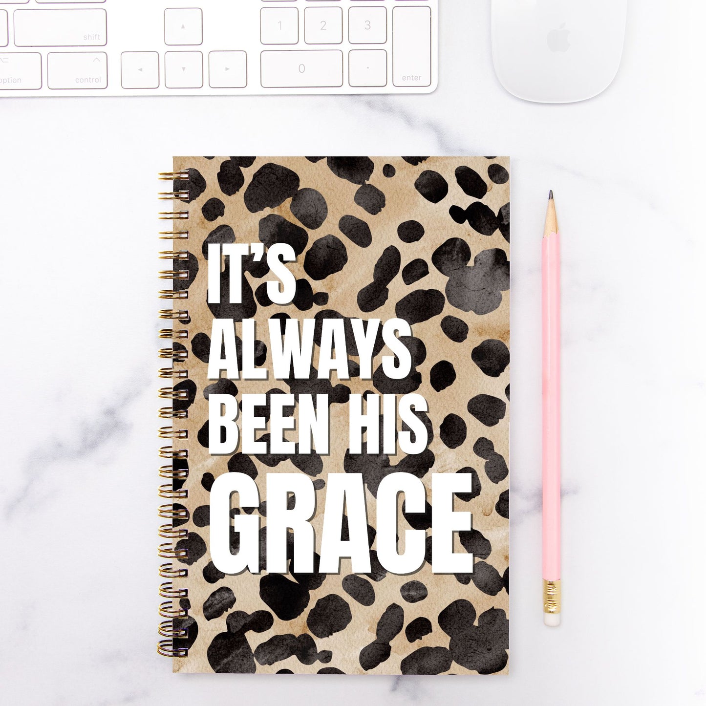 It's Always Been His Grace Hardcover Spiral Notebook