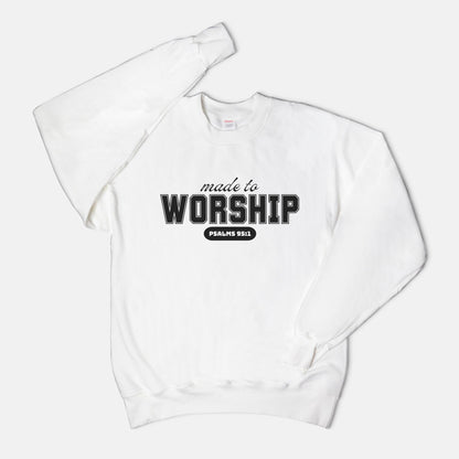 Made to Worship Unisex Crew Neck Sweatshirt