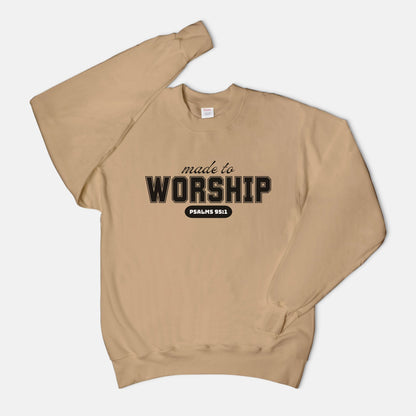 Made to Worship Unisex Crew Neck Sweatshirt