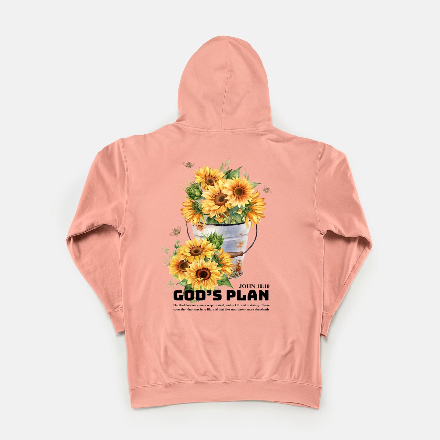 God's Plan Lightweight Hooded Sweatshirt