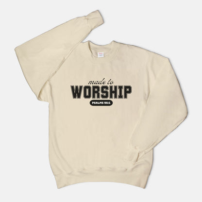 Made to Worship Unisex Crew Neck Sweatshirt