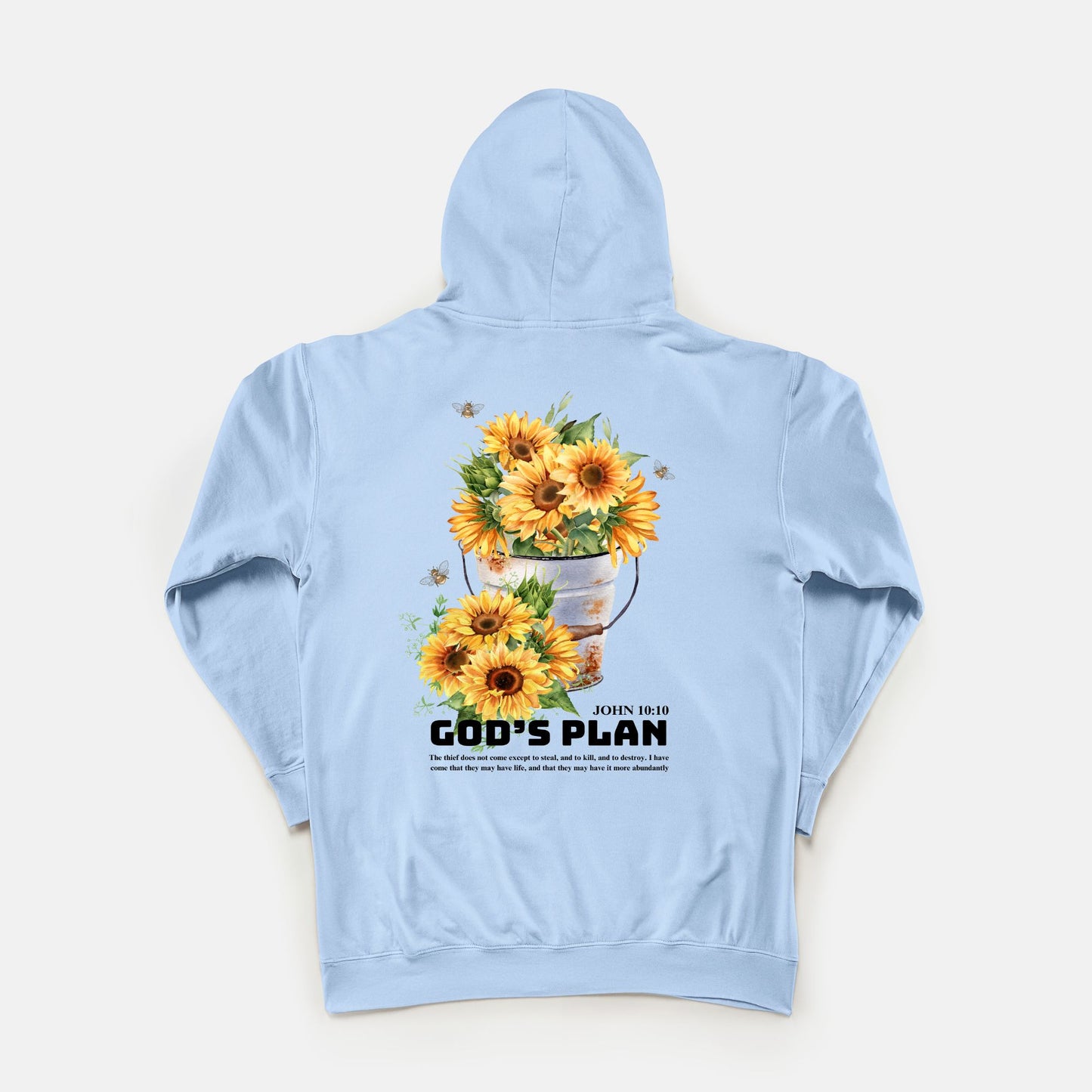 God's Plan Lightweight Hooded Sweatshirt