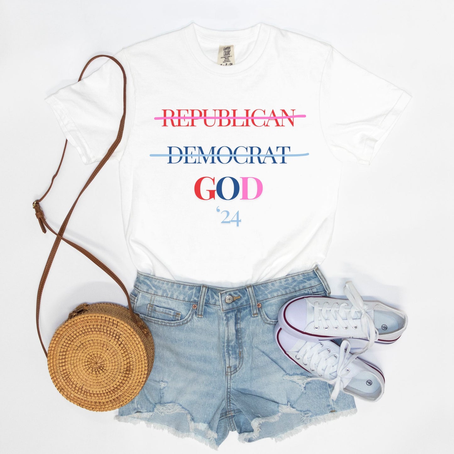 Rep, Dem, God Tee