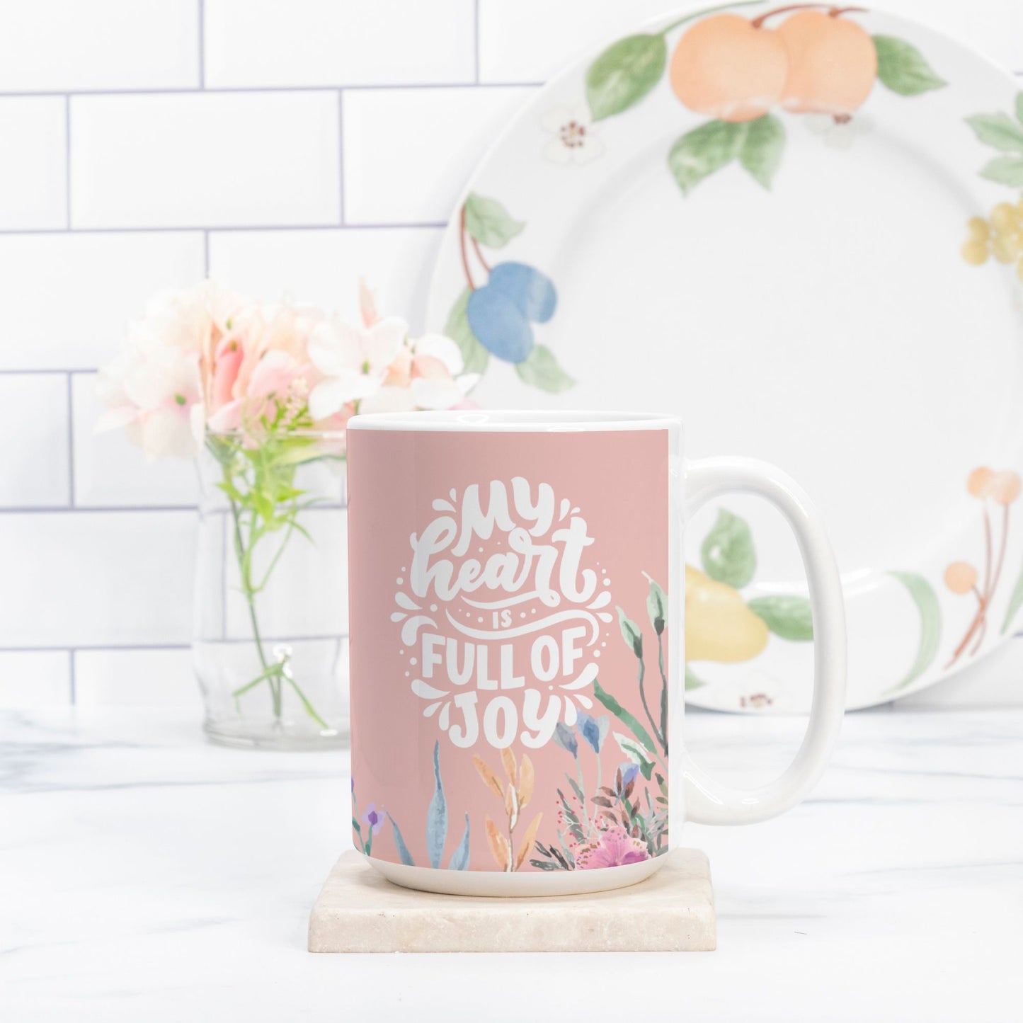 My Heart is Full of Joy Mug Deluxe 15 oz.