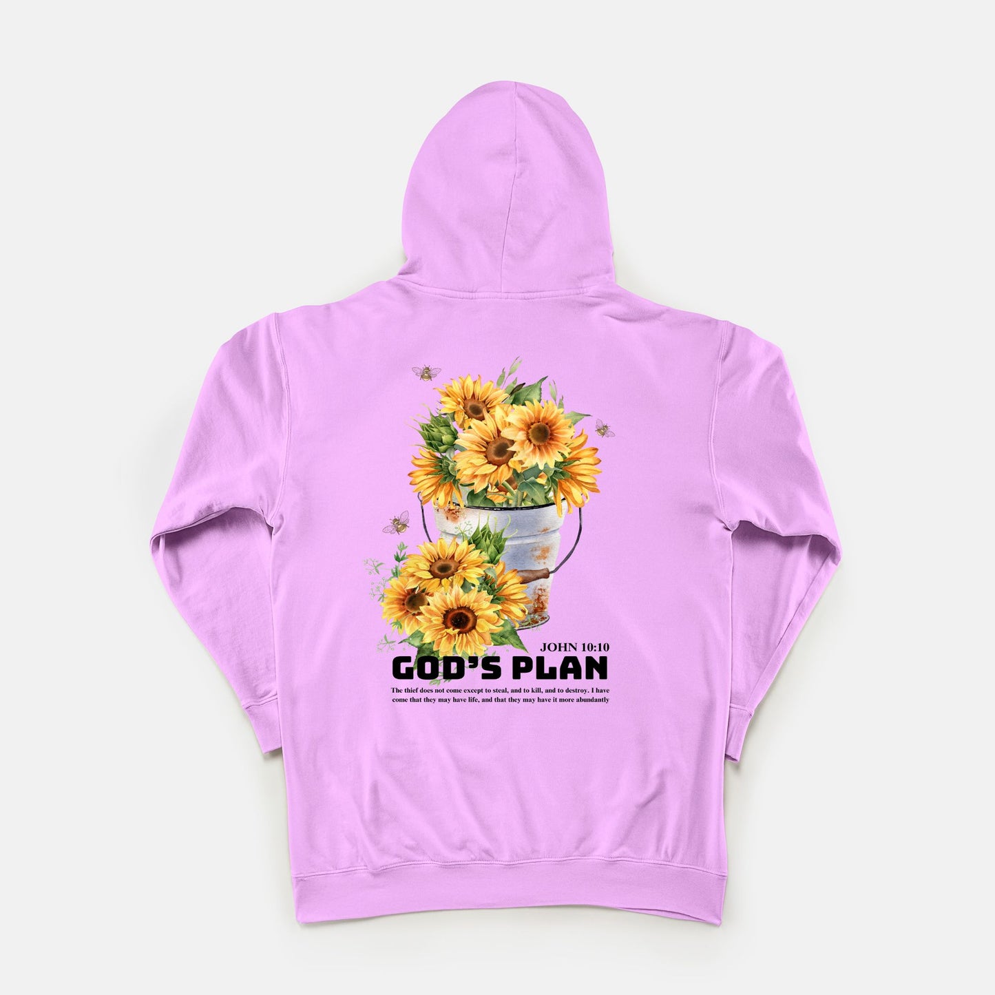 God's Plan Lightweight Hooded Sweatshirt