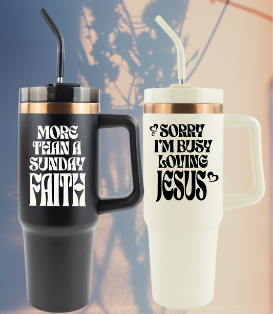 (Pre-order) Sunday Faith & Loving Jesus 30 oz Tumblers
