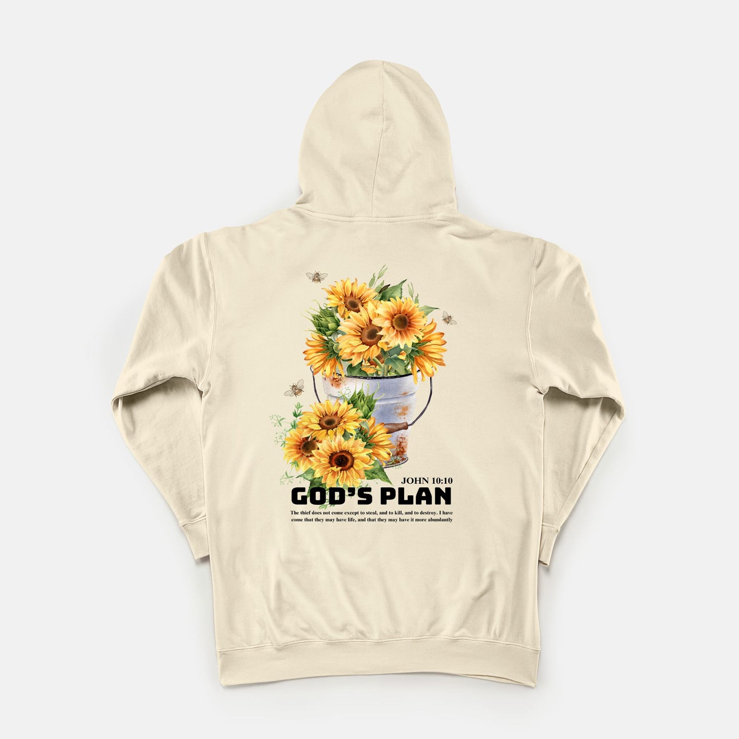 God's Plan Lightweight Hooded Sweatshirt