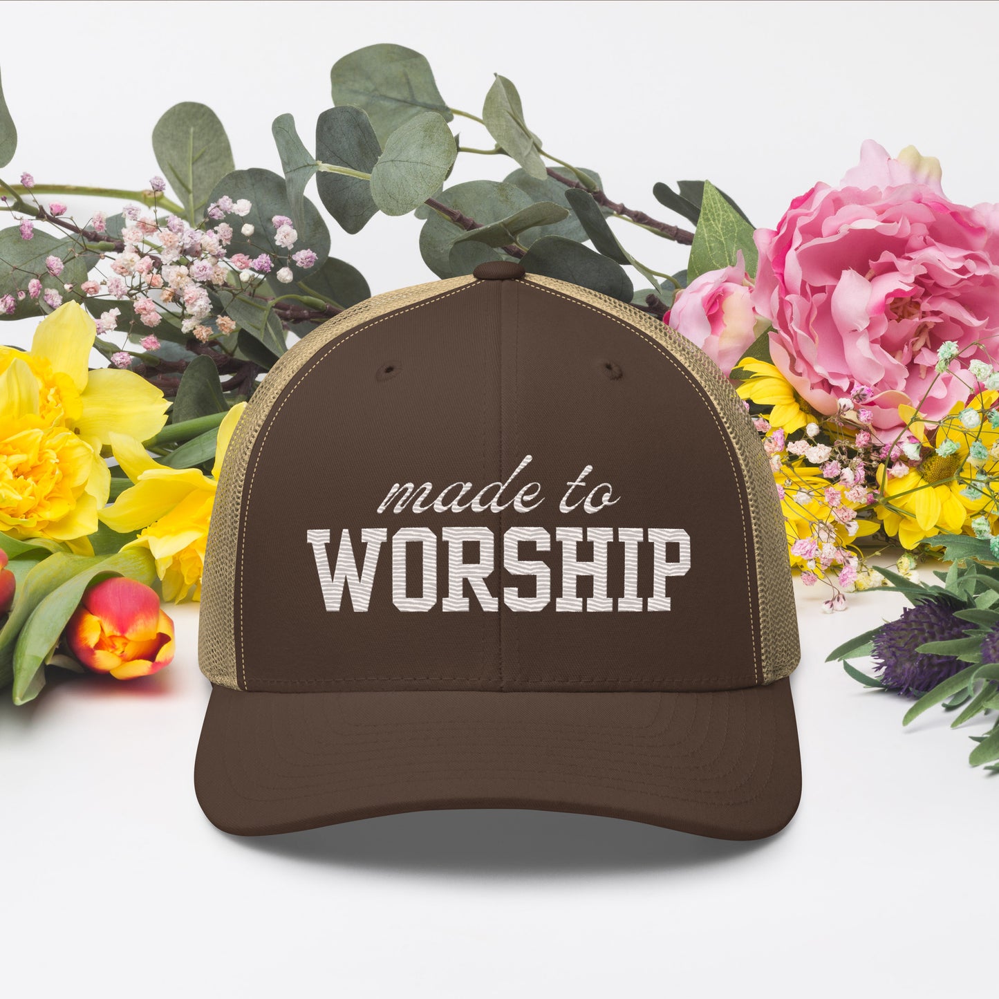 Made to Worship Mesh Trucker Cap