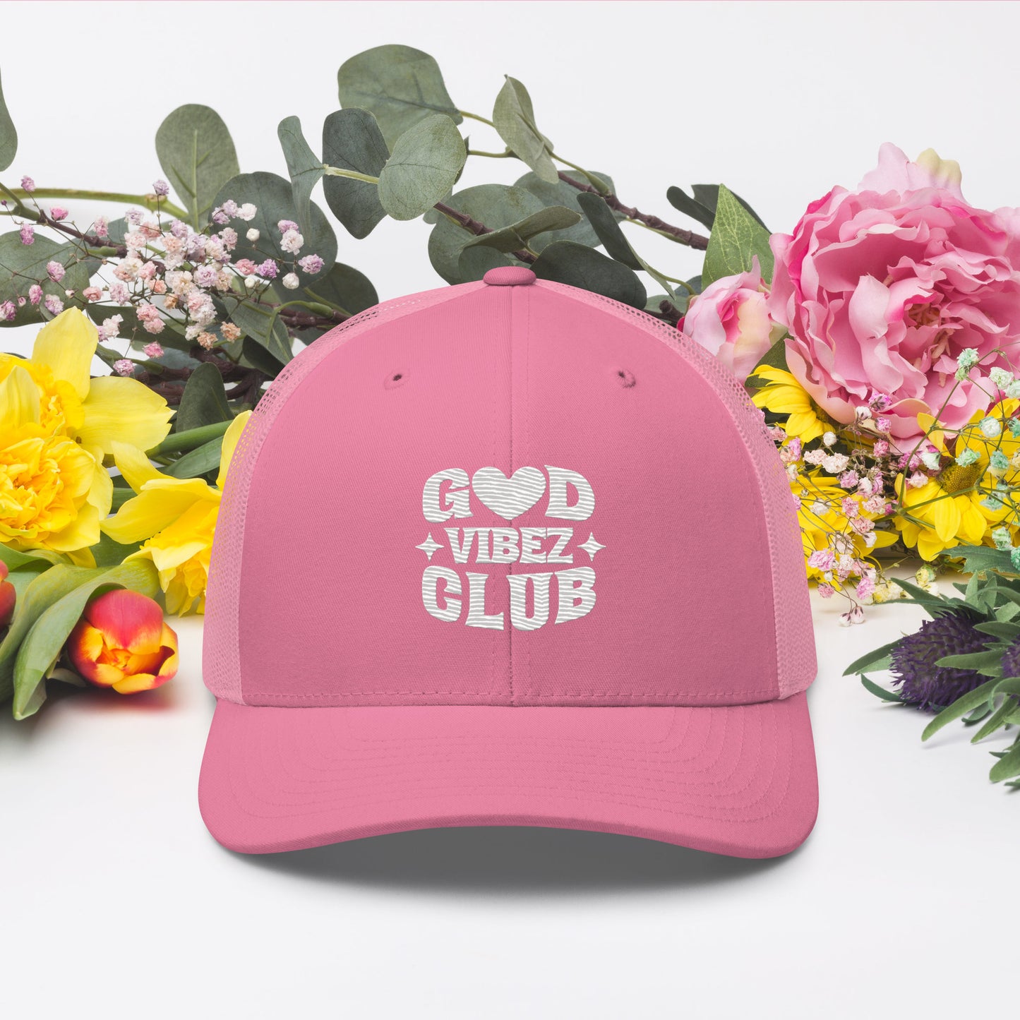 God Vibez Club Mesh Trucker Cap