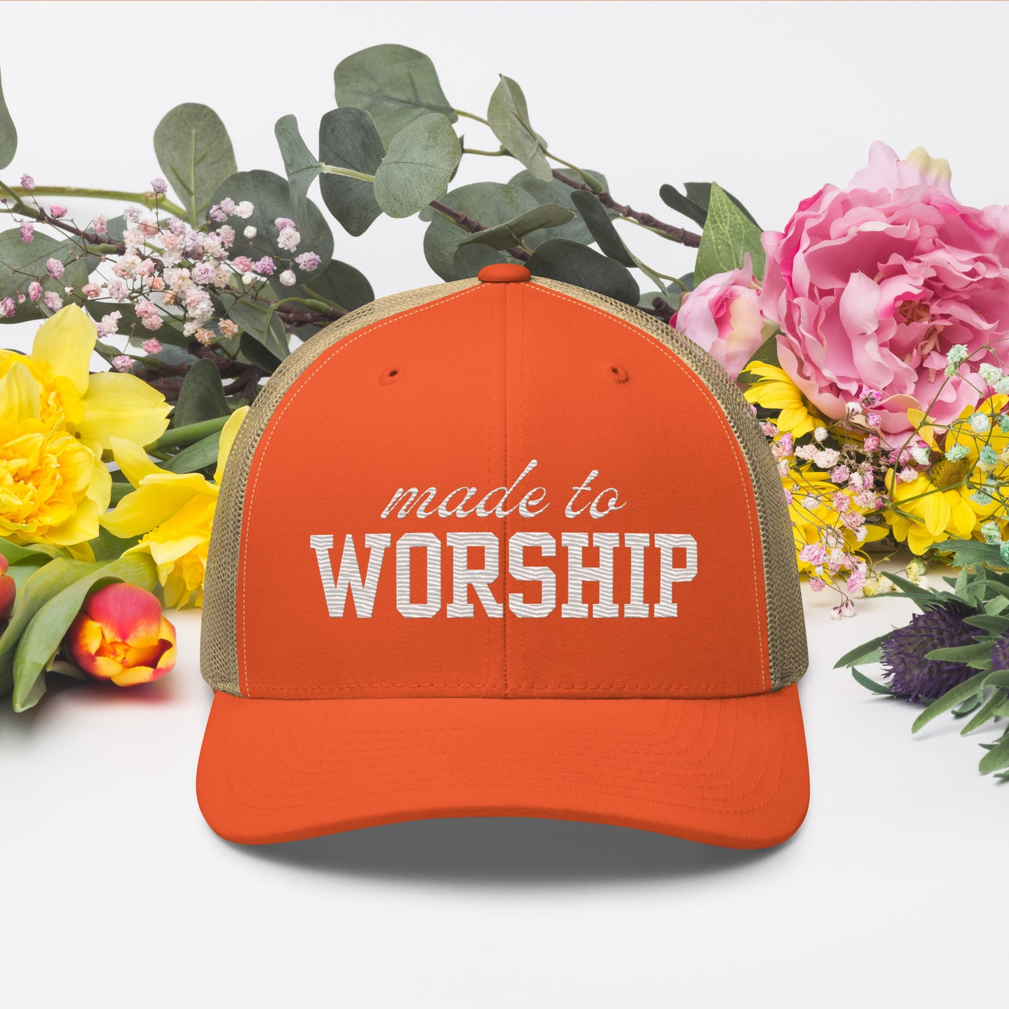 Made to Worship Mesh Trucker Cap