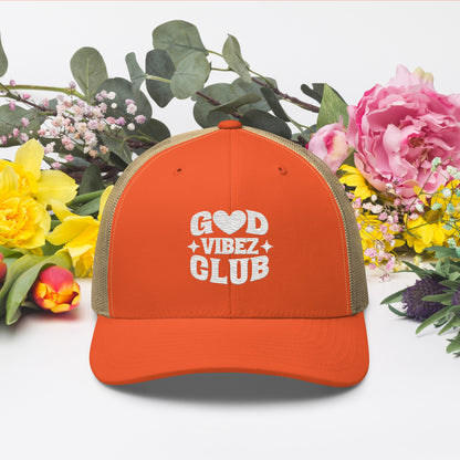 God Vibez Club Mesh Trucker Cap