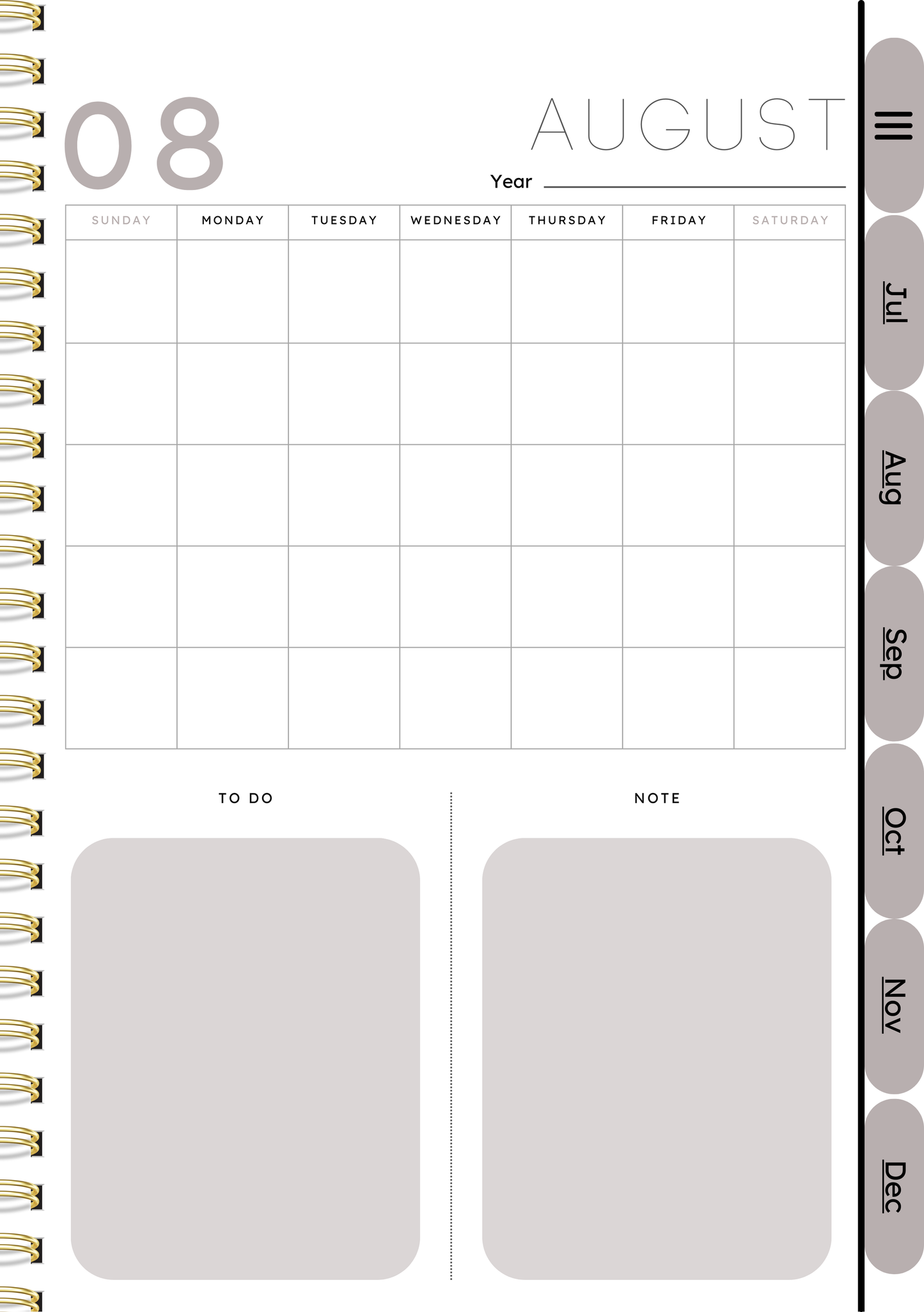 Big God, Big Plans 12 Month Dateless Digital Planner