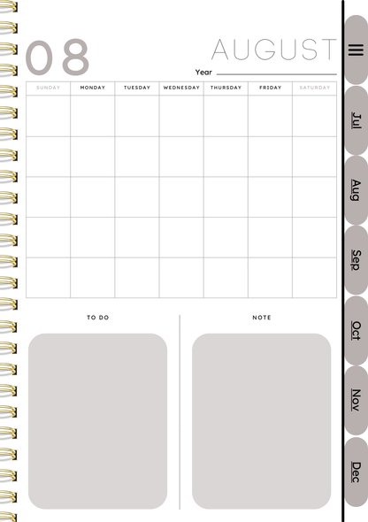 Big God, Big Plans 12 Month Dateless Digital Planner