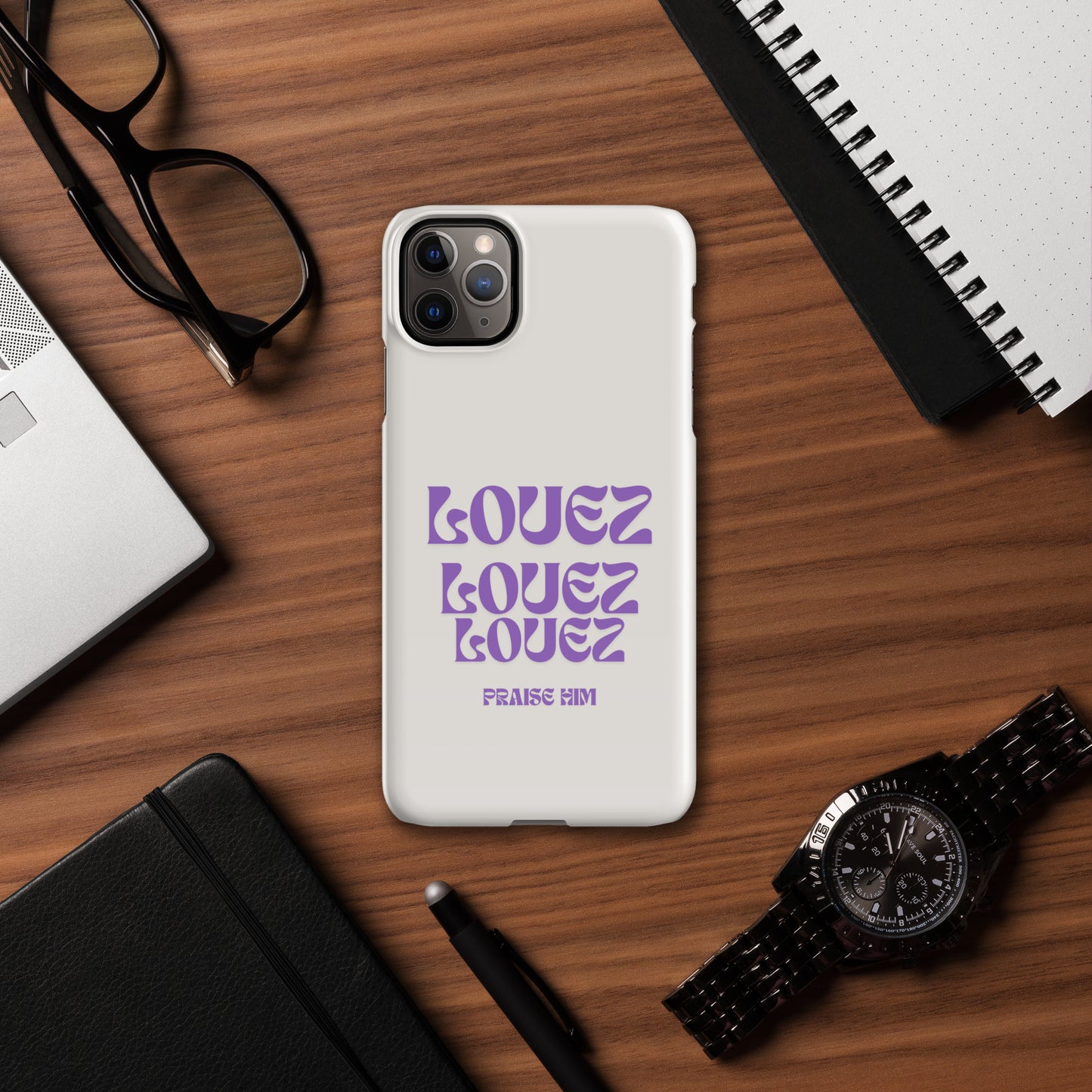 Louez, Praise Him Snap case for iPhone®