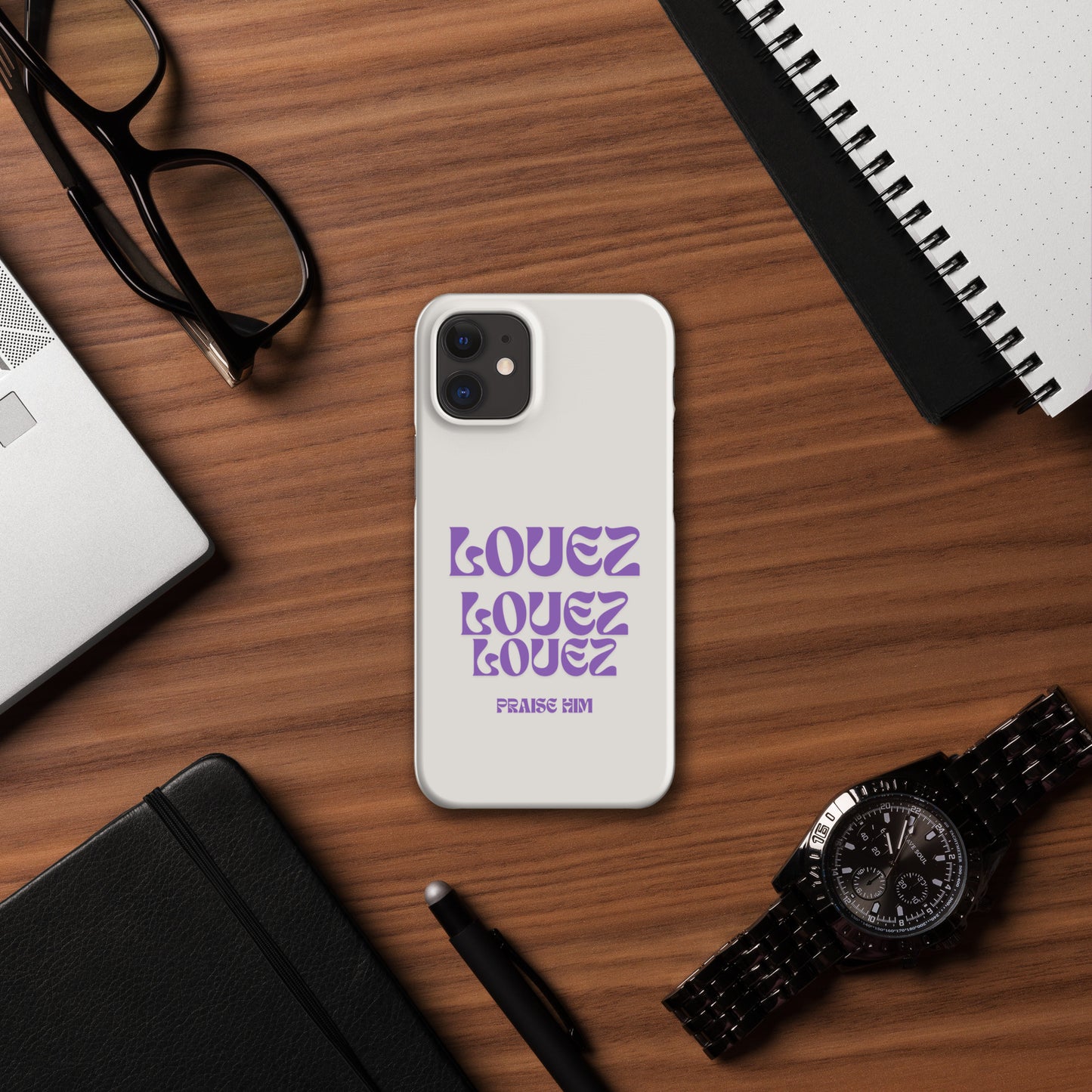 Louez, Praise Him Snap case for iPhone®