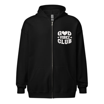 God Vibez Club Unisex heavy blend zip hoodie