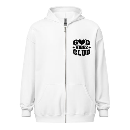 God Vibez Club Unisex heavy blend zip hoodie